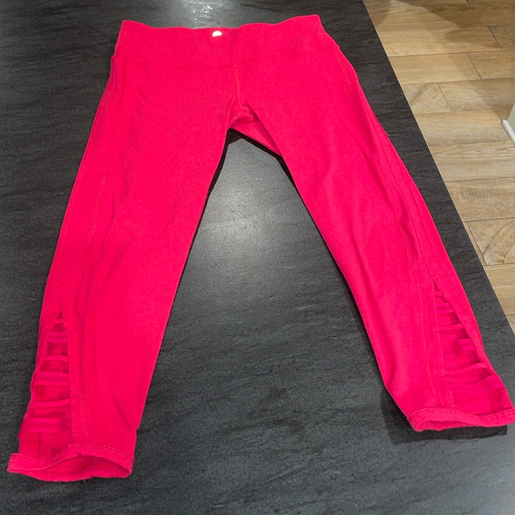 90 Degrees By Reflex Hot Pink Leggings, Size Small